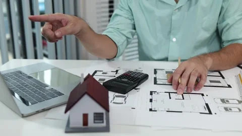 An architect is working in his office Stock Footage 342243065