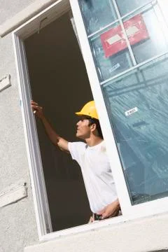 Architect Working Near Window Stock Photos