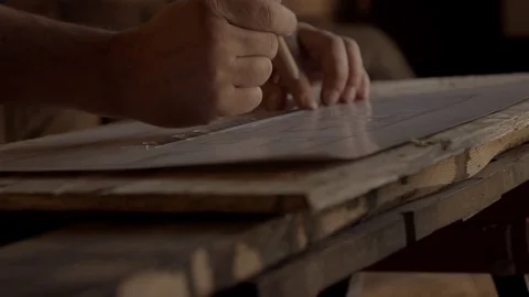 Architect working in slow motion Stock Footage 72318873