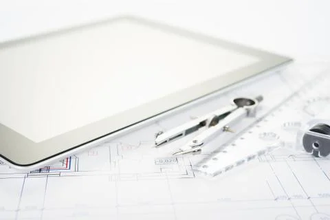 Architect workplace Stock Photos