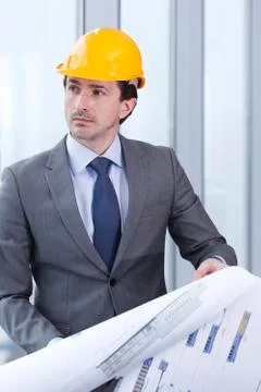 Architector in hardhat Stock Photos