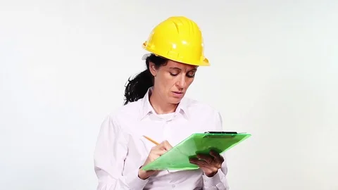 Architects assesses the construction status Stock Footage 69855792