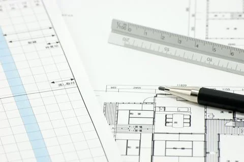 Architects concept, engineer architect designer freelance work on start-up .. Foto stock