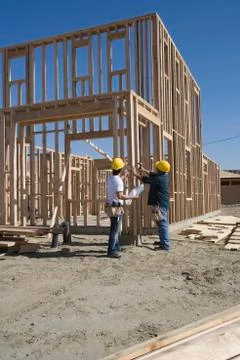 Architects Constructing New House Stock Photos