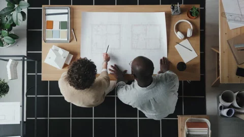 Architects Developing Construction Project Together Video stock 233565169
