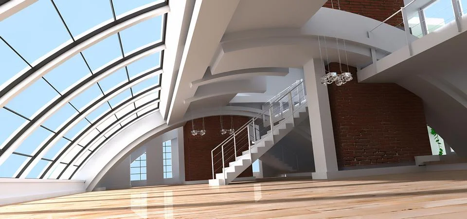 Architect's loft Stock Illustration