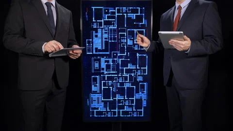 Architects making a presentation Stock Footage 194795864