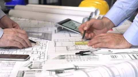 Architects meeting  Stock Footage 209896235