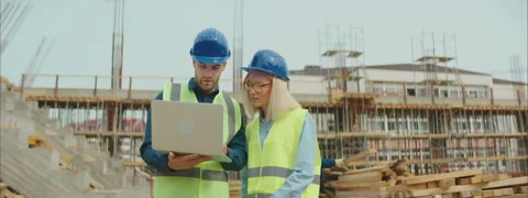 Architects on the site Stock-Footage 150864724