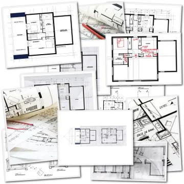 Architects work Stock Illustration