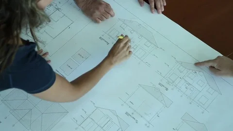 Architects working Stock Footage 77044878