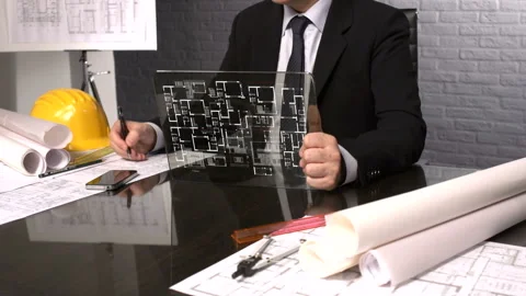  Architects Working In Office  Stock Footage 209897322