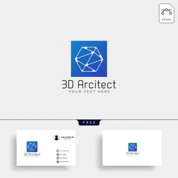Architectur construction logo template vector icon elements 스톡 일러스트