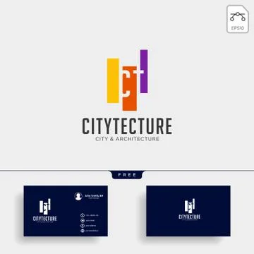 Architectur construction logo template vector icon elements イラスト素材