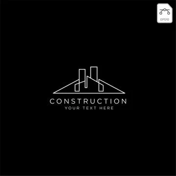 Architectur construction logo template vector icon elements Stock Illustration