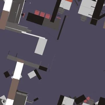 Architectura Seamless  Pattern Illustrazione stock