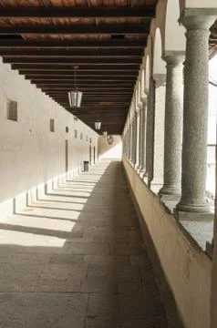 Architectural ancient arcade Stock Photos