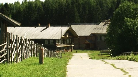 Architectural and Ethnographic Museum Stock Footage 48440705