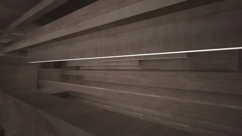 Architectural background. Abstract concrete interior with neon lighting.  Stock Footage 127088140