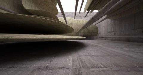 Architectural background. Abstract concrete smooth interior.  Stock Footage 127169441