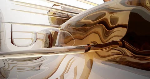 Architectural background. Abstract white and colored gradient glasses interior.  Stock Footage 127953261