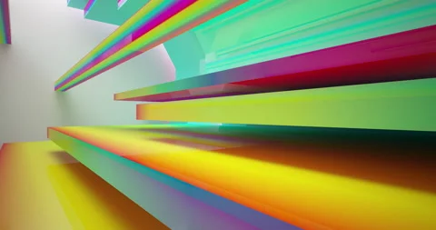 Architectural background. Abstract white and colored gradient  interior.  Stock Footage 130456592
