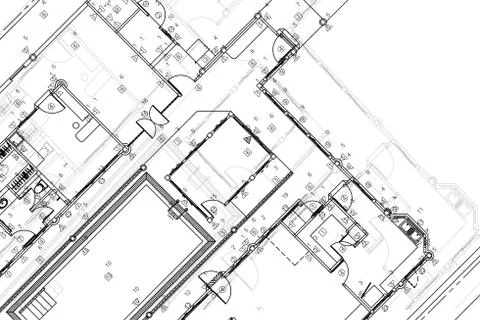 Architectural background, architecture plan, construction drawing Stock Illustration
