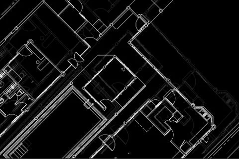 Architectural background, architecture plan, construction drawing 스톡 일러스트