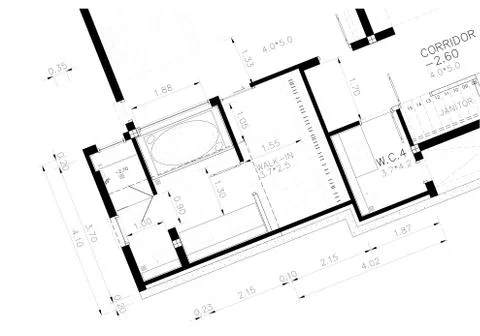Architectural background, architecture plan, construction drawing Stock Illustration