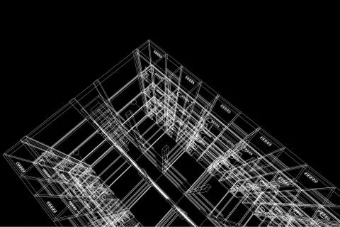 Architectural background, architecture plan, construction drawing Stock Illustration