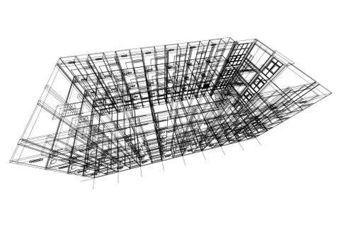 Architectural background, architecture plan, construction drawing 스톡 일러스트