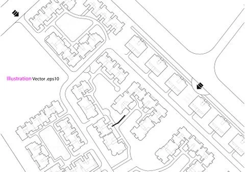 Architectural background, architecture plan, construction drawing Stock Illustration