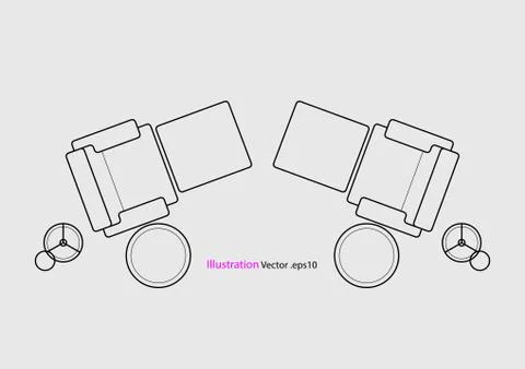 Architectural background, architecture plan, construction drawing Stock Illustration