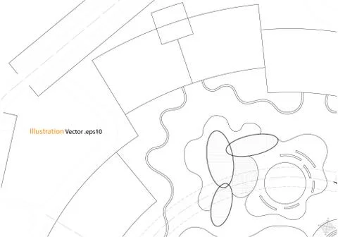 Architectural background, architecture plan, construction drawing 스톡 일러스트