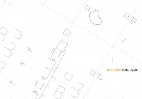 Architectural background, architecture plan, construction drawing Stock Illustration