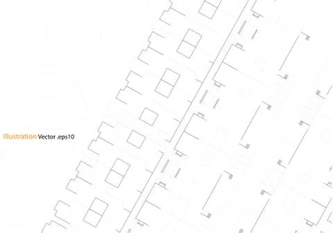 Architectural background, architecture plan, construction drawing Stock Illustration