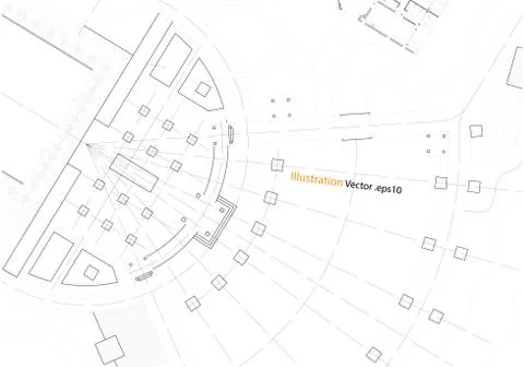 Architectural background, architecture plan, construction drawing Stock Illustration