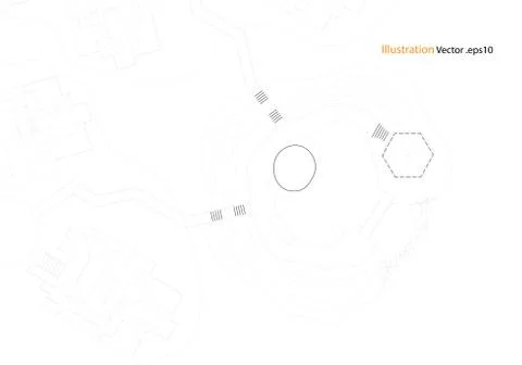 Architectural background, architecture plan, construction drawing Illustrazione stock