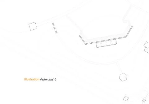 Architectural background, architecture plan, construction drawing Stock Illustration