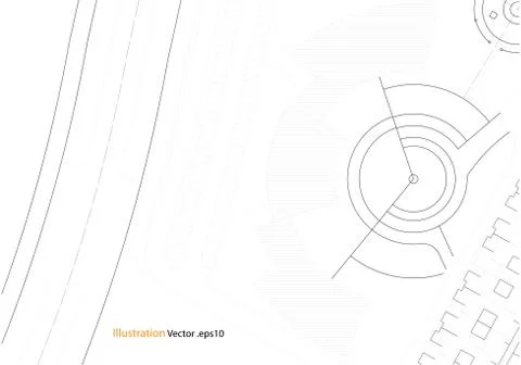 Architectural background, architecture plan, construction drawing 스톡 일러스트