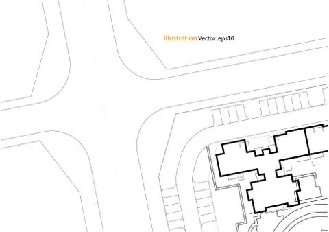 Architectural background, architecture plan, construction drawing Stock Illustration