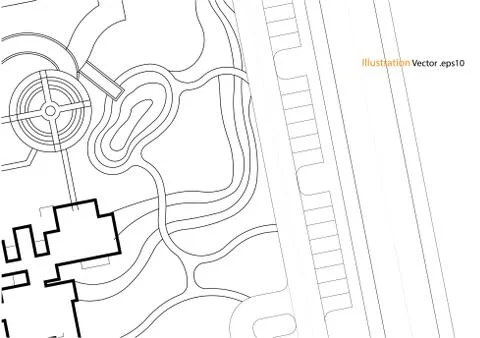 Architectural background, architecture plan, construction drawing 스톡 일러스트