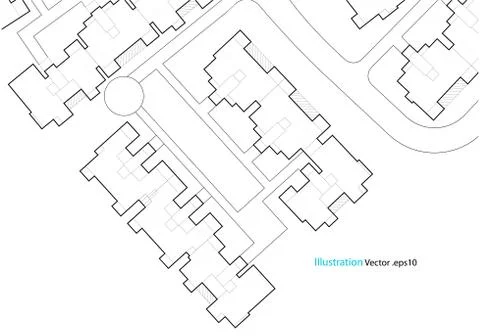Architectural background, architecture plan, construction drawing Stock Illustration