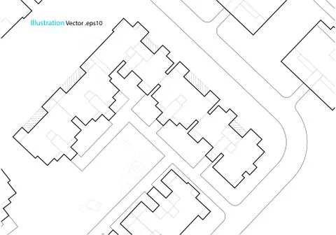 Architectural background, architecture plan, construction drawing Illustrazione stock