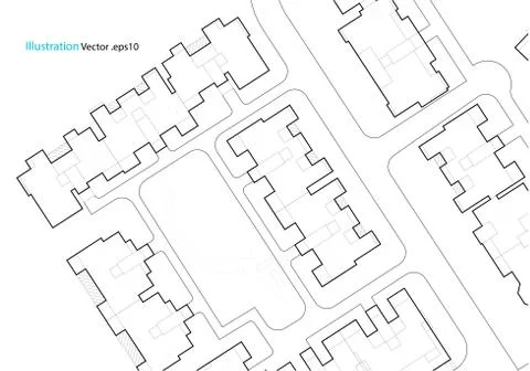 Architectural background, architecture plan, construction drawing 스톡 일러스트