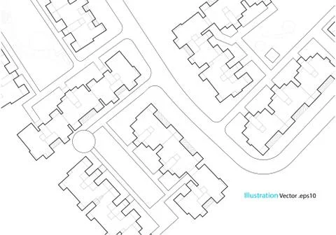 Architectural background, architecture plan, construction drawing Illustrazione stock