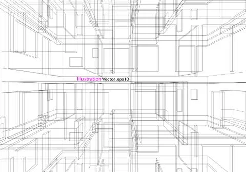 Architectural background, architecture plan, construction drawing 스톡 일러스트