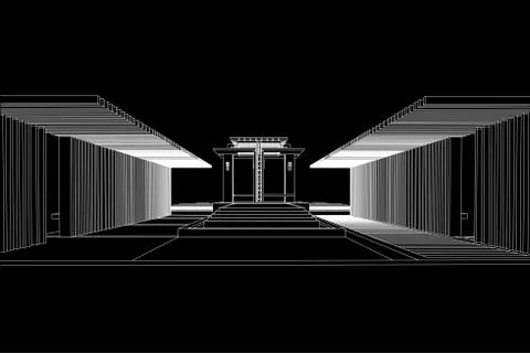 Architectural background, construction drawing Stock Illustration