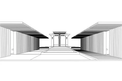 Architectural background, construction drawing Stock Illustration