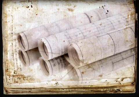 Architectural background. part of architectural project, architectural plan, Stock Photos